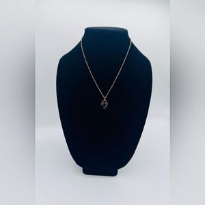 Black & Gold Cat Enamel 18in Pendant Necklace | New with Tags